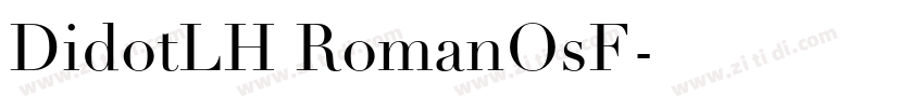 DidotLH RomanOsF字体转换